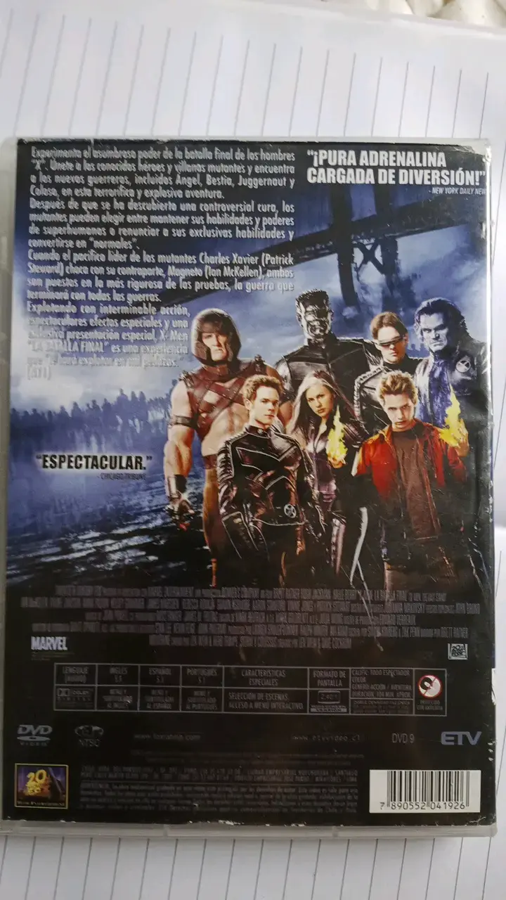 DVD X-Men La Batalla Final - 2