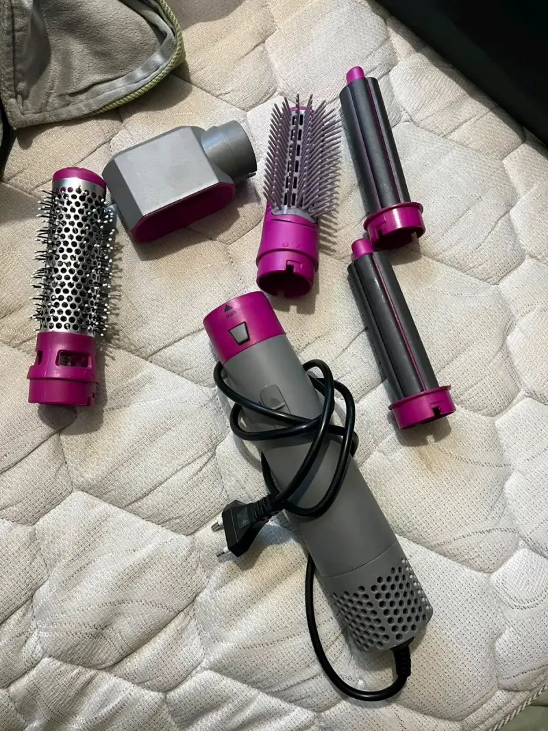 Set de estilizador de cabello con accesorios intercambiables