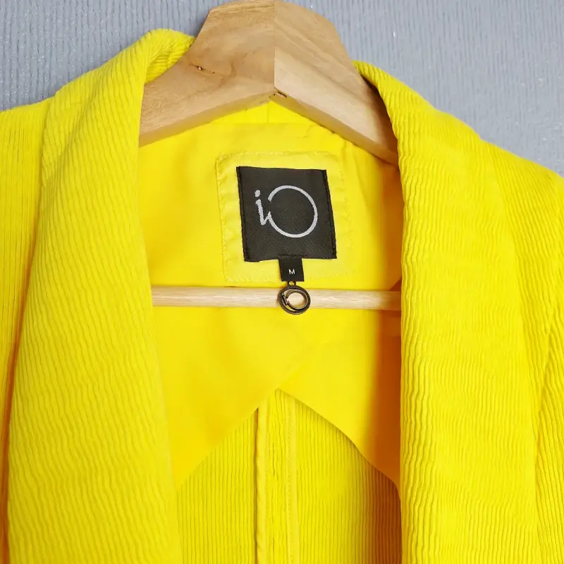 Blazer amarillo vibrante para mujer - 2