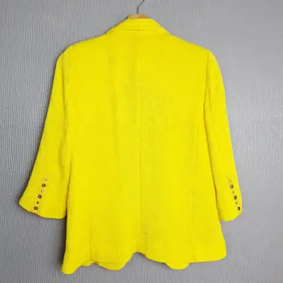 Blazer amarillo vibrante para mujer - miniatura 6