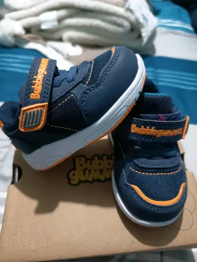 Zapatillas Bubblegummers para niños azul y naranja - miniatura 1