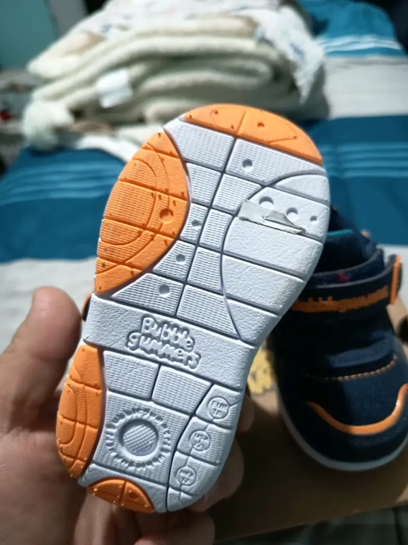 Zapatillas Bubblegummers para niños azul y naranja - 2