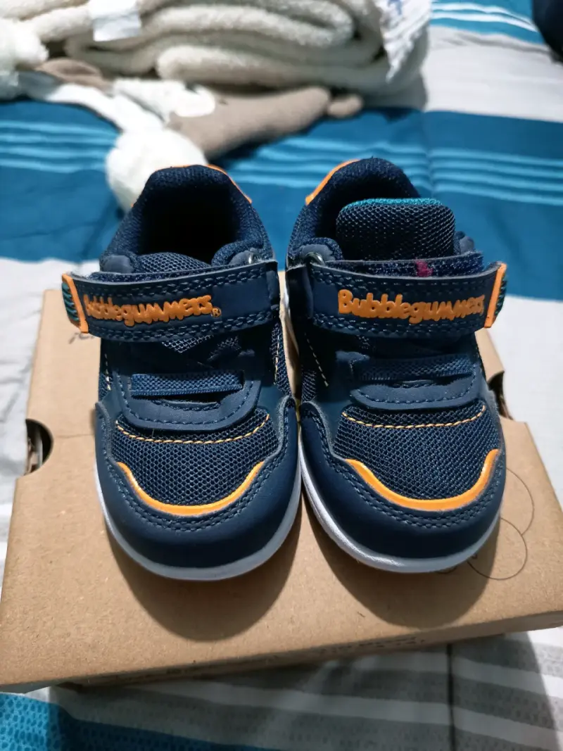 Zapatillas Bubblegummers para niños azul y naranja - 3