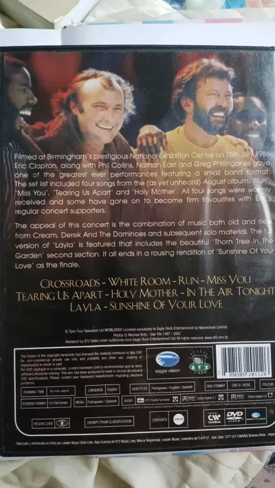 DVD Eric Clapton & Friends Live 1986 - miniatura 2