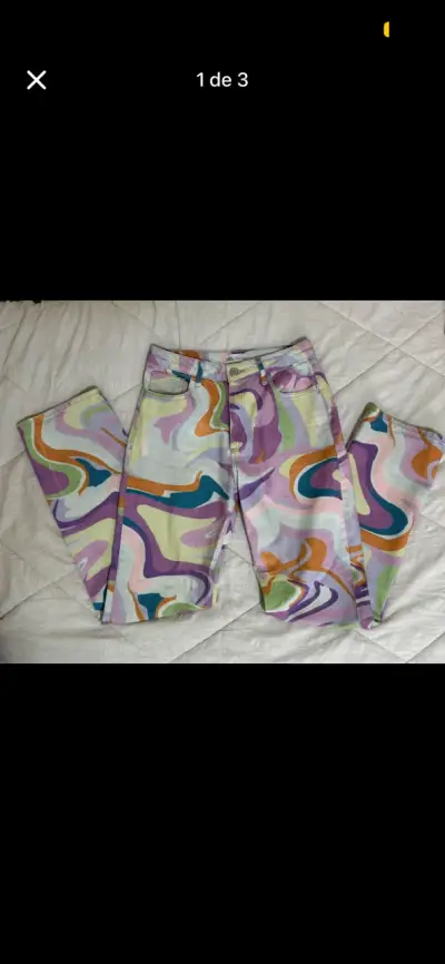 Pantalones estampados multicolor Zara - miniatura 1