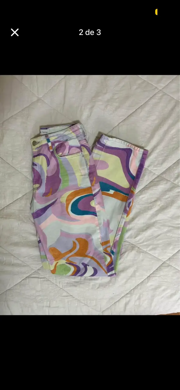 Pantalones estampados multicolor Zara - 2