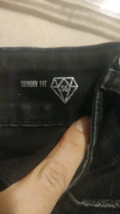 JJO Pantalones ajustados negros para mujer - miniatura 3