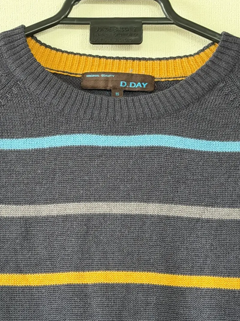 Suéter de rayas D. Day talla S - 3