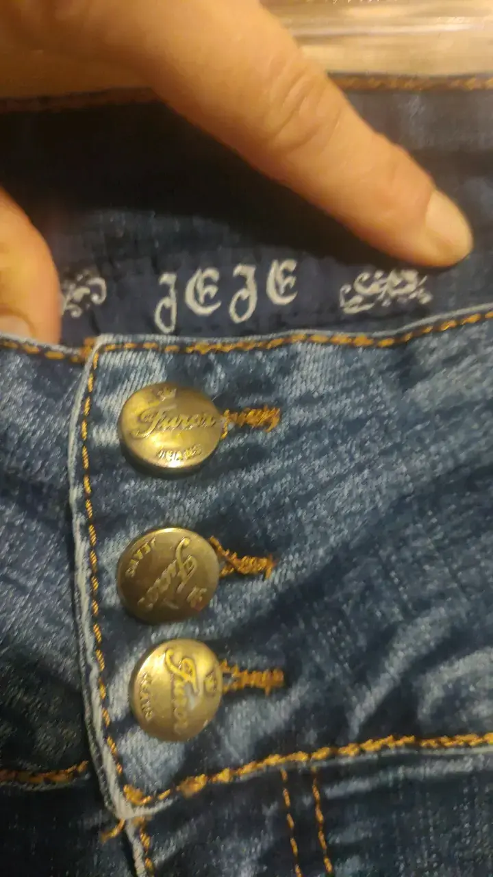 Jeans de mezclilla azul para mujer - 3