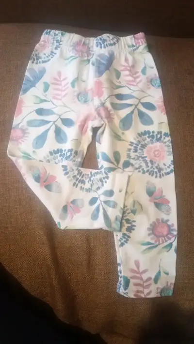 Leggings de bebé con estampado floral - miniatura 1