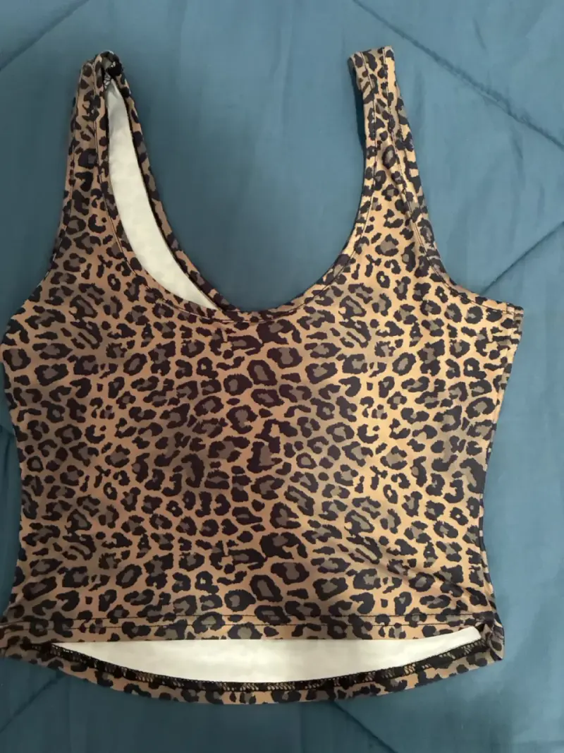 Top corto de leopardo para mujer - 2