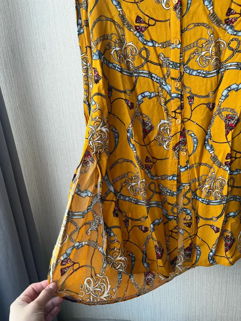 Blusa estampada de manga larga para mujer - 2