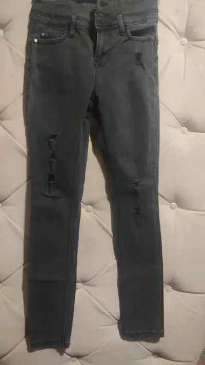 Jeans JJO negros desgastados para mujer - miniatura 1