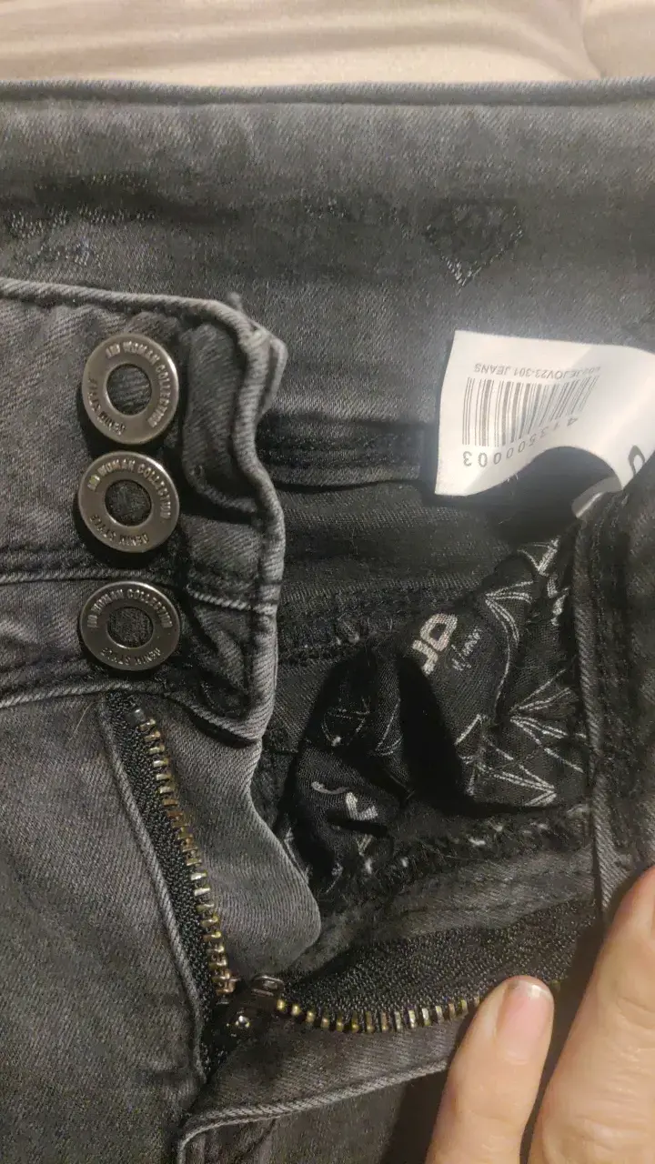 Jeans JJO negros desgastados para mujer - 3
