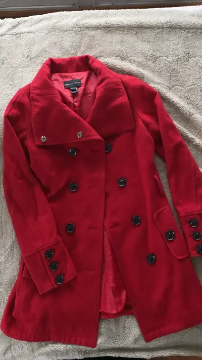 Abrigo rojo Mango talla XS - miniatura 1
