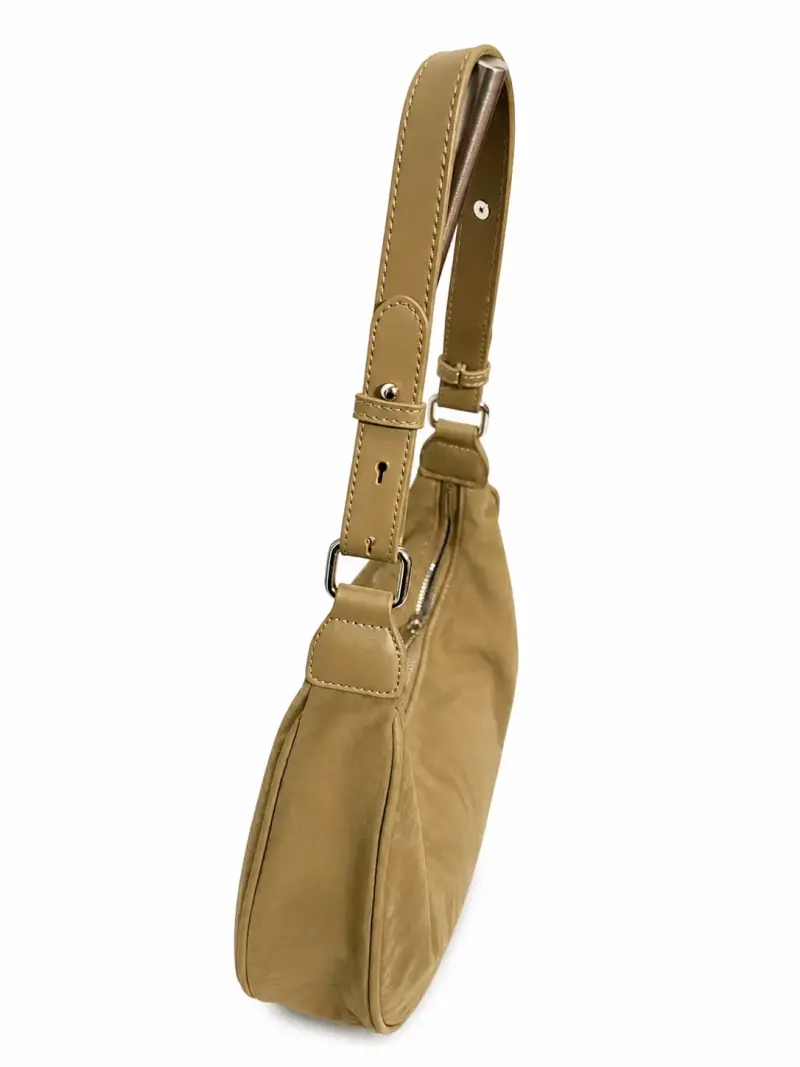 Bolso de hombro verde olvio con cierre metálico - 2