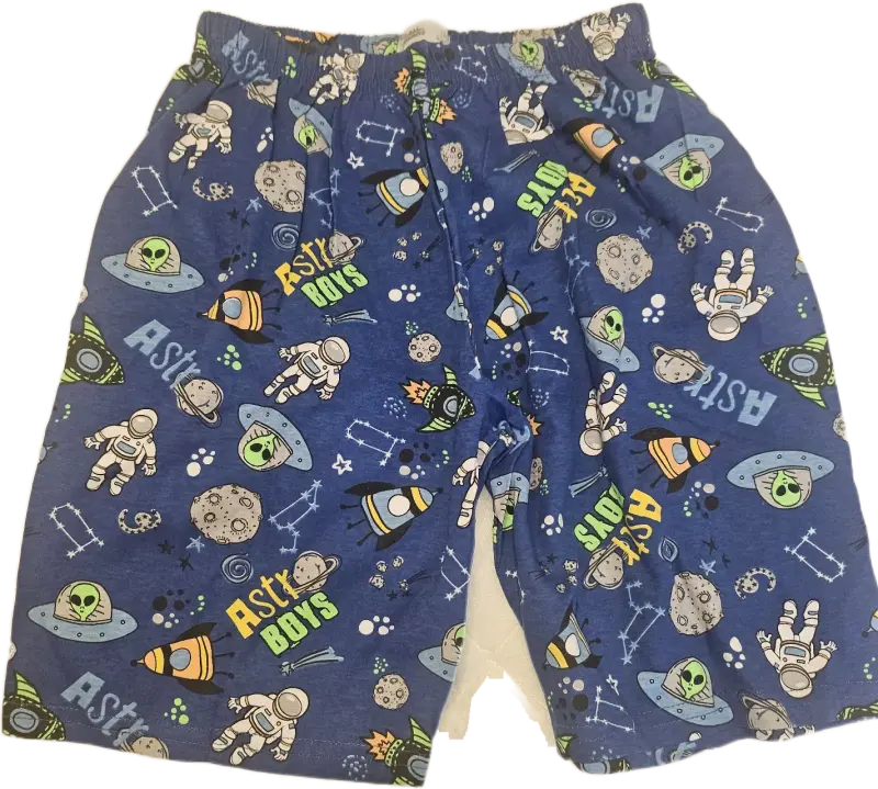 Polera azul con diseño espacial para niños - 3