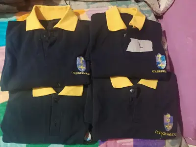 Poleras polo escolares Colegio Mayor azul y amarillo - miniatura 1
