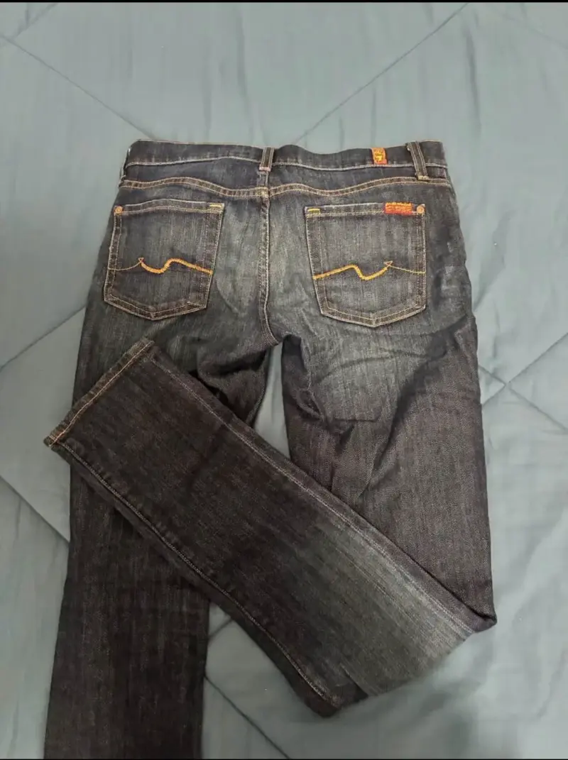 Jeans de mezclilla tiro bajo - 2