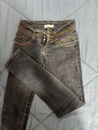 Jeans Miss Anna gris oscuro para mujer - miniatura 1