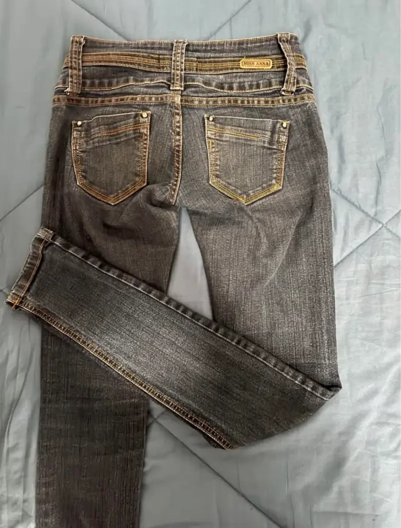 Jeans Miss Anna gris oscuro para mujer - 2