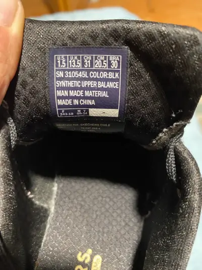 Zapatillas negras Skechers para mujer, talla 31 - miniatura 4
