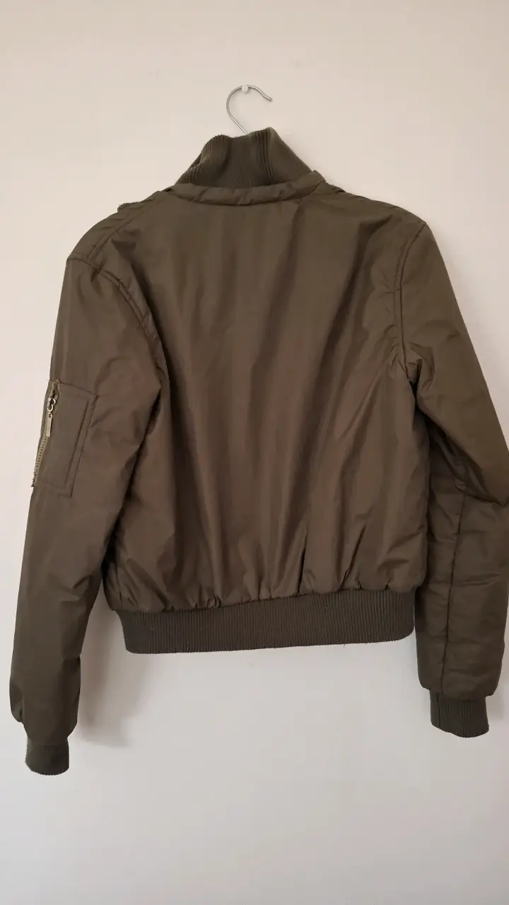 Chaqueta Bomber Vintage Y2K Flight Jacket/ Talla S - 5