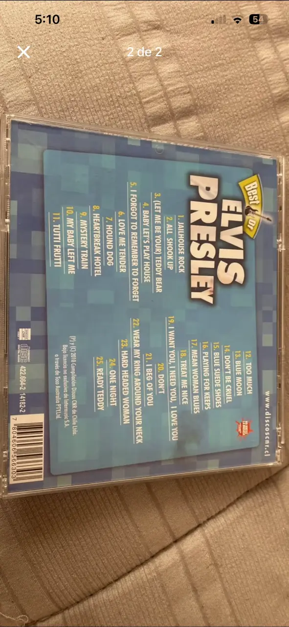 CD Elvis Presley Grandes Éxitos - 2