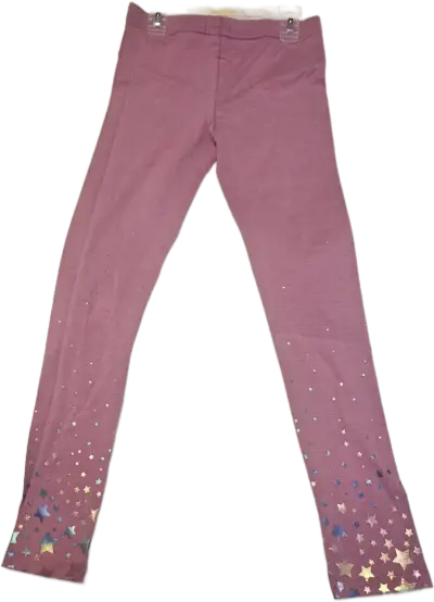 Leggings morados con estrellas para niña talla 12A - miniatura 2