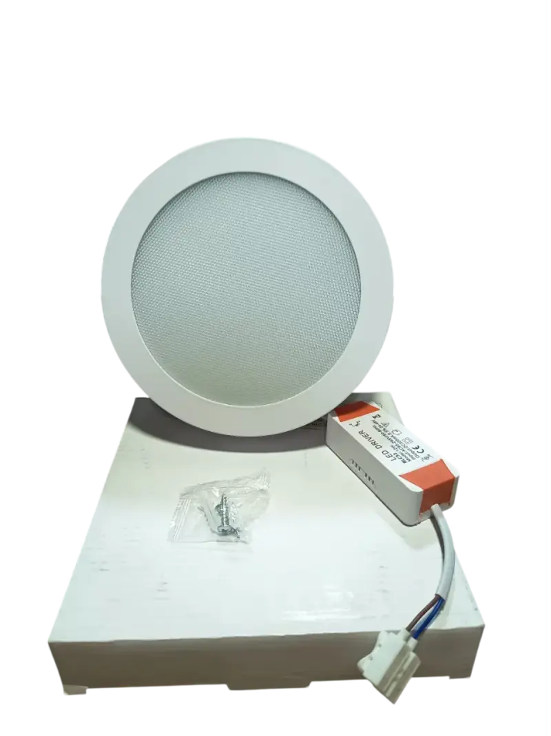 Pack Panel Led Sobrepuesto Redondo 12w Calida IP44 - 3