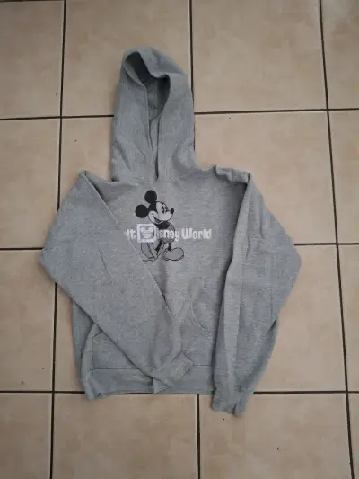 Polerón con capucha Mickey Mouse gris niño - miniatura 1