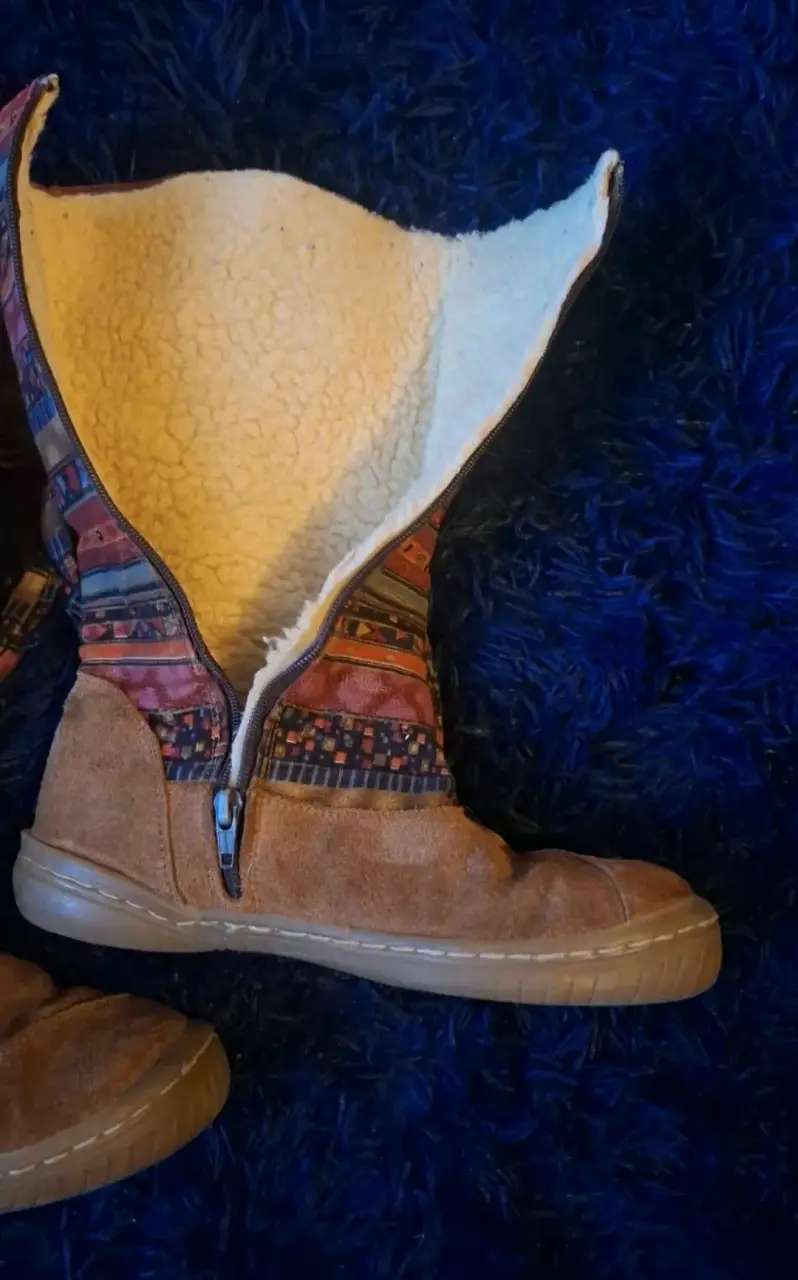 Botas de invierno con diseño étnico y forro térmico - 2