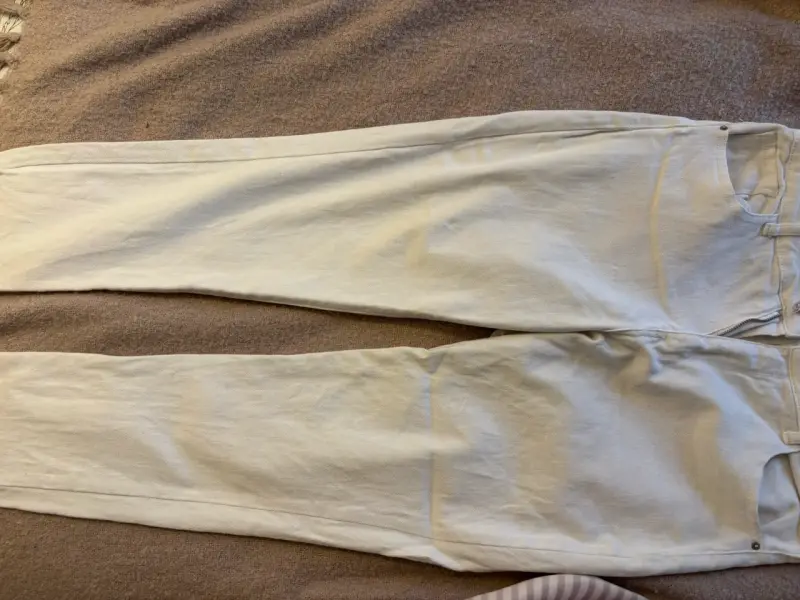 Pantalones de mezclilla  blanco - 1