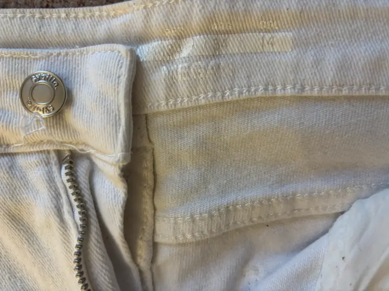 Pantalones de mezclilla  blanco - 3