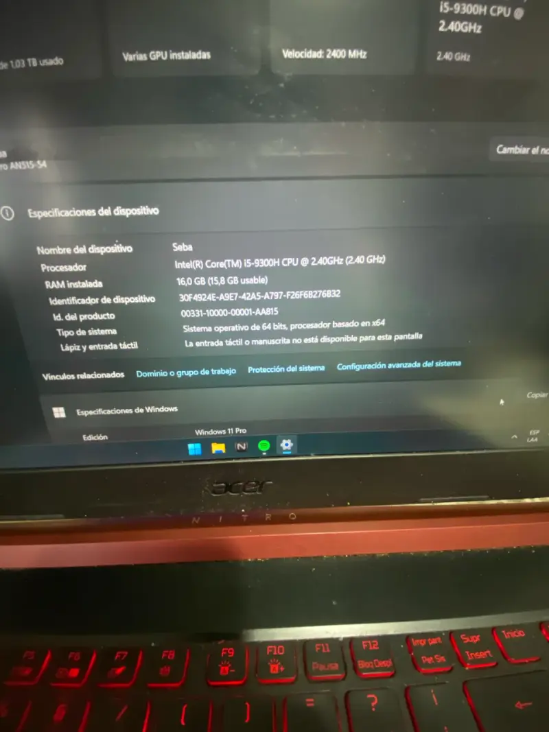 Laptop Acer Nitro 5 Gaming Intel Core i5 - 2