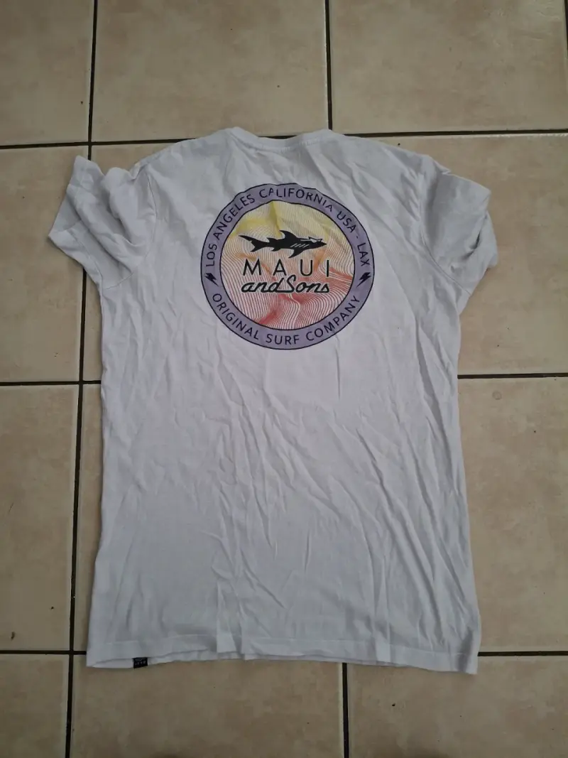 Polera blanca estampada de niño talla 16 - 2