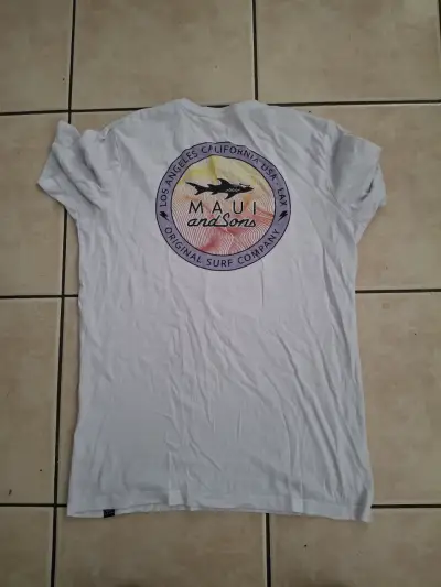 Polera blanca estampada de niño talla 16 - miniatura 2