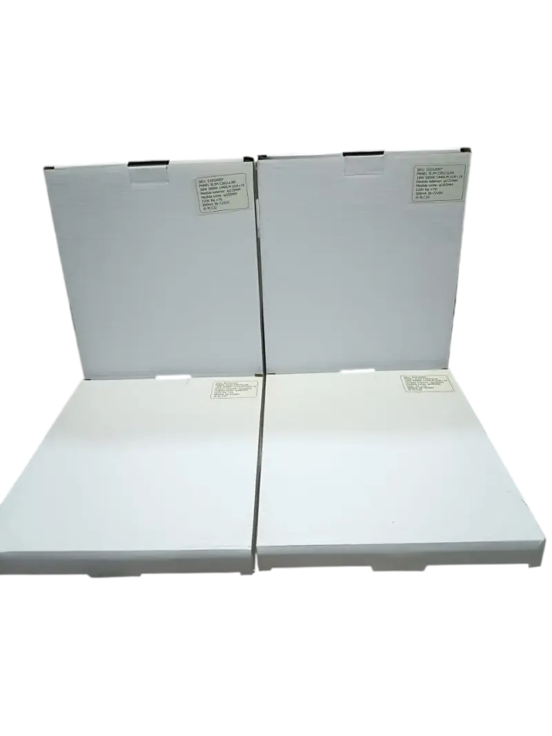 Pack 4 Panel Led Embutido Redondo 18w Luz calida - 1