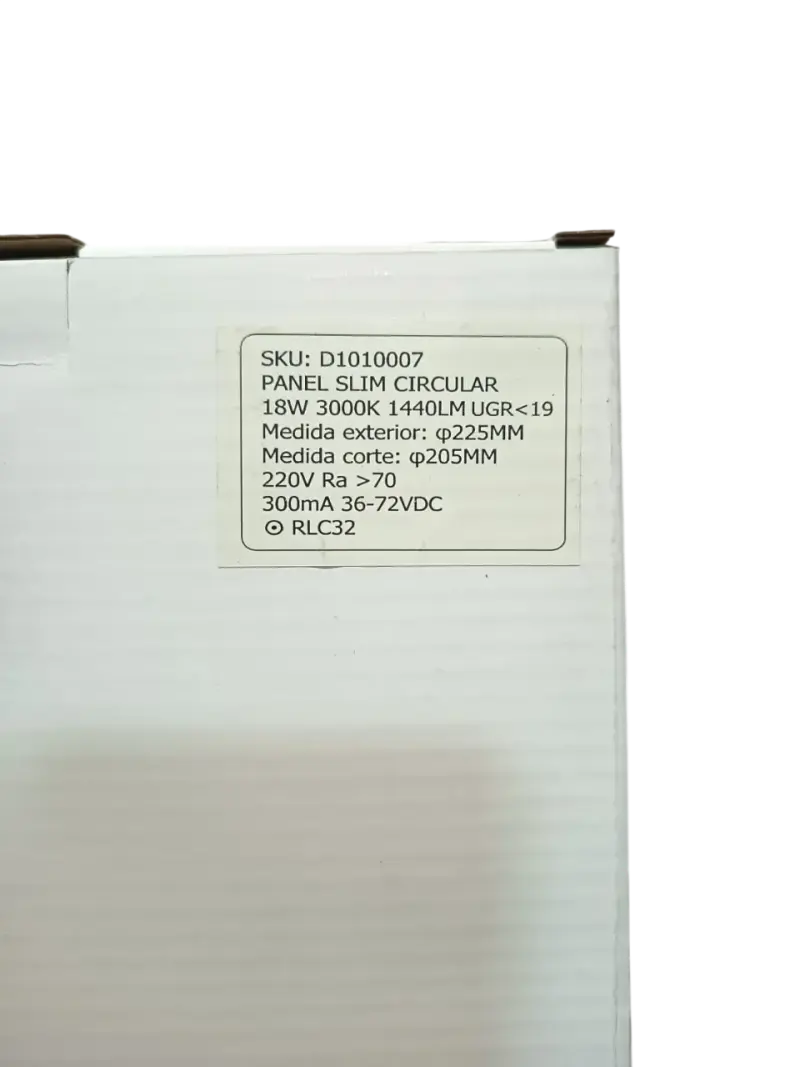Pack 4 Panel Led Embutido Redondo 18w Luz calida - 2
