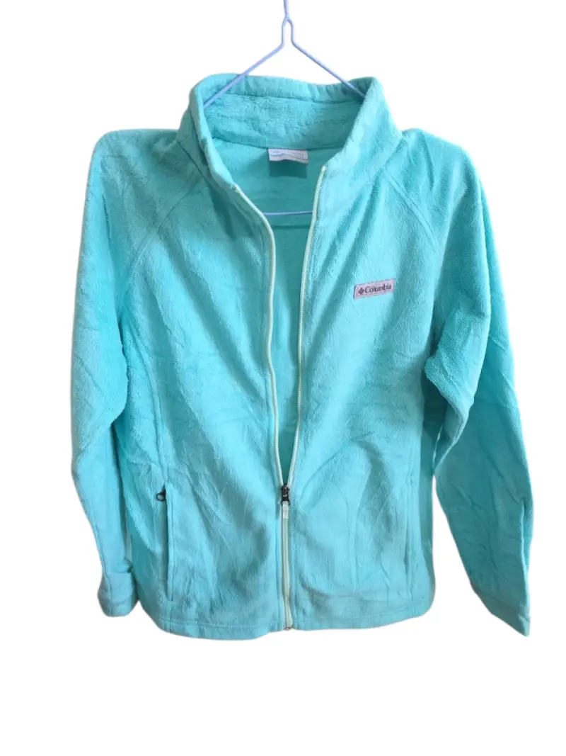 Chaqueta polar Columbia mujer color celeste - 2