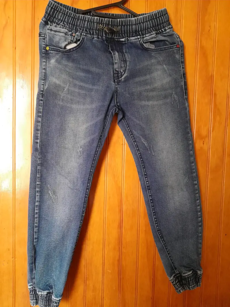 Pantalones de mezclilla elásticos  niño 10 - 1