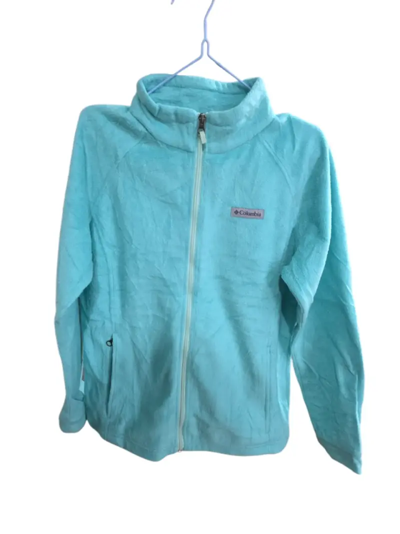 Chaqueta polar Columbia mujer color celeste - 3