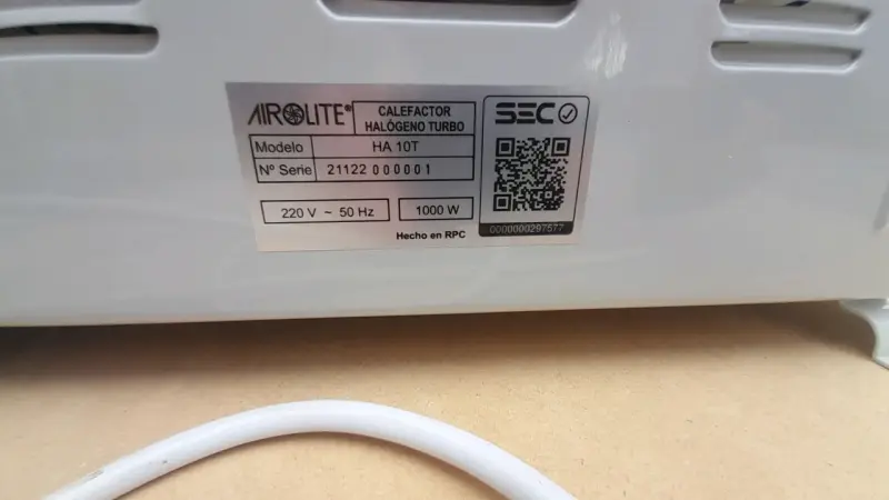 Estufa eléctrica Airolite portátil - 4