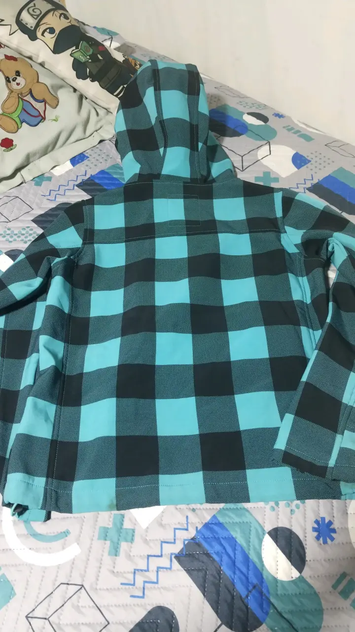 Chaqueta impermeable a cuadros XGames azul - 2