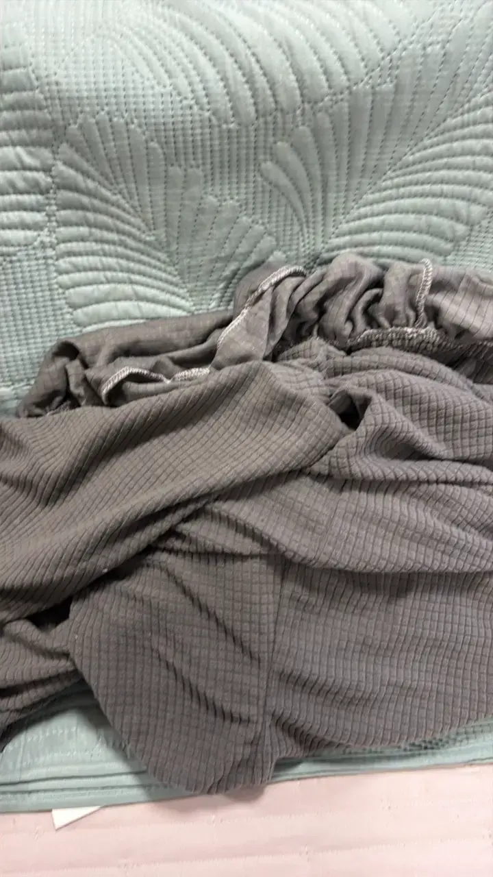 Funda de Futón ajustable gris de algodón