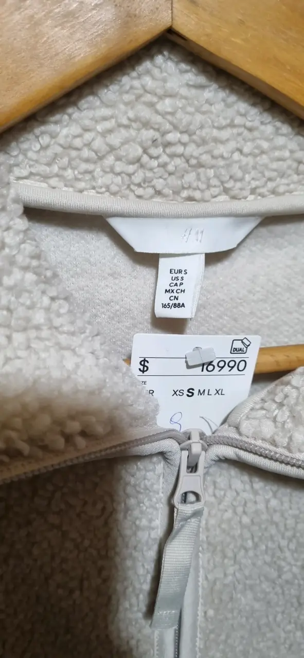 Chaqueta de lana beige para mujer - 4