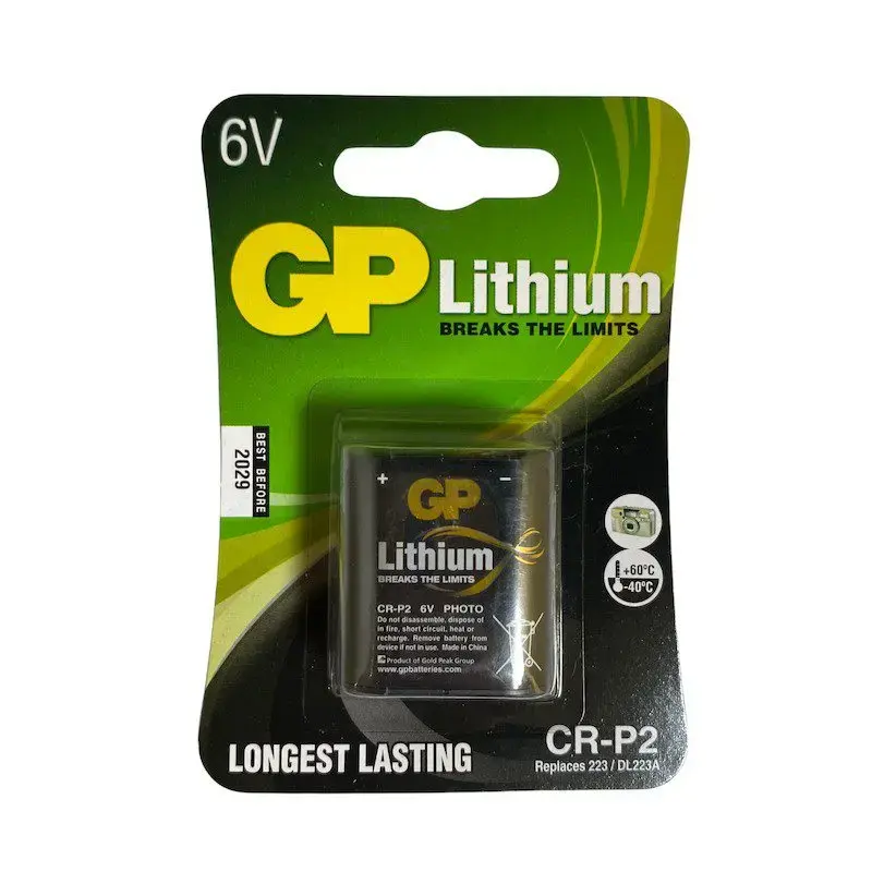 Pila CR-P2 6V para Cámaras Litio (Nueva y Sellada) - 1