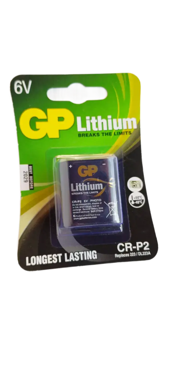 Pila CR-P2 6V para Cámaras Litio (Nueva y Sellada) - 2