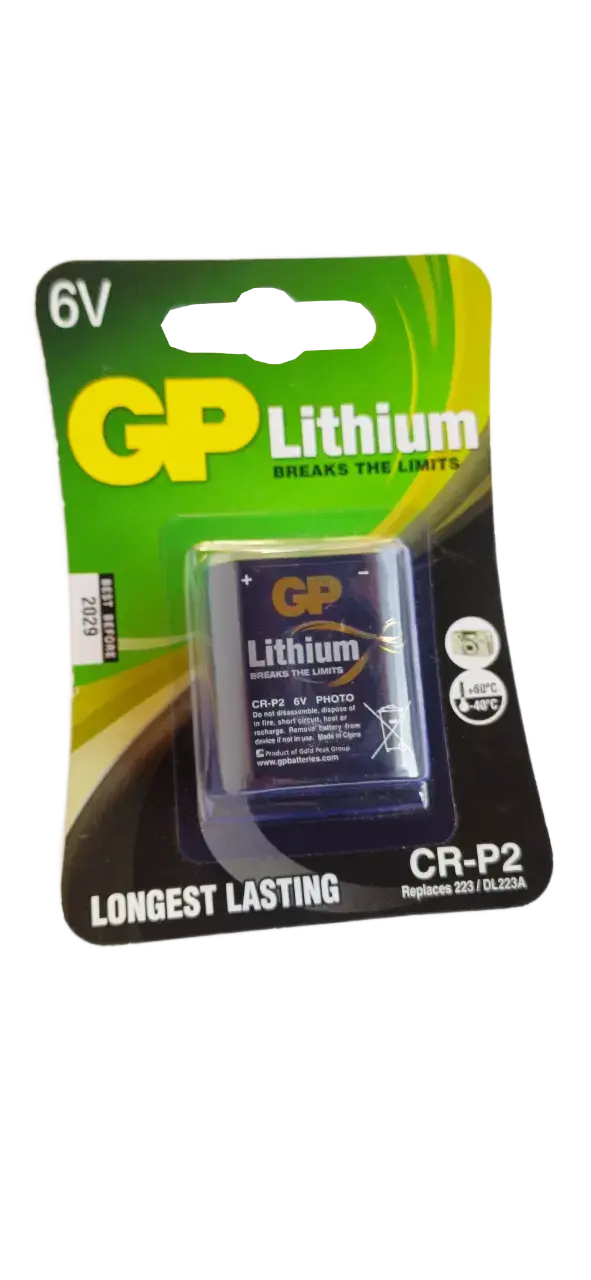 Pila CR-P2 6V para Cámaras Litio (Nueva y Sellada) - 3