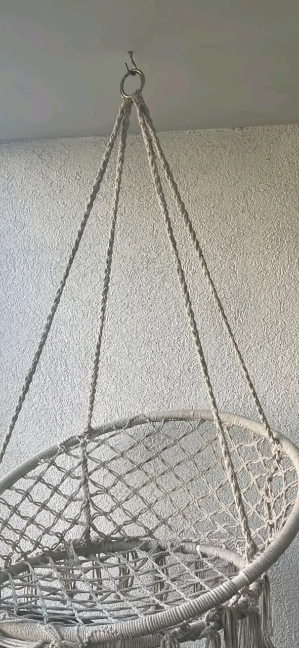 Juego de sillas de mimbre con cojines y colgante - 2